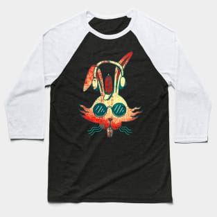 bunny ebm rave music techno Baseball T-Shirt
